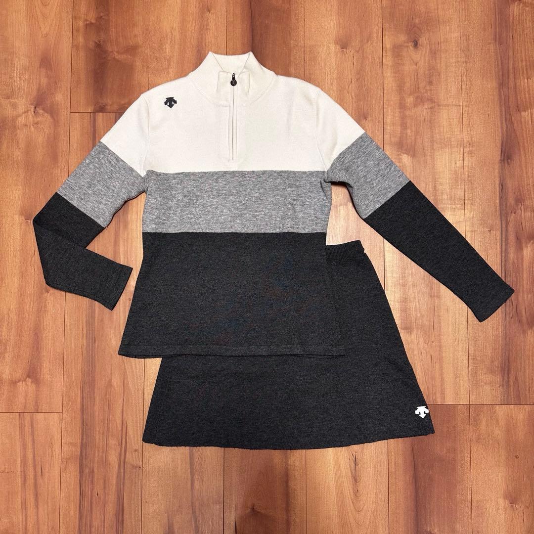 セットアップ　サイズS 長袖セーター　ニットスカート　秋冬　ゴルフウェア