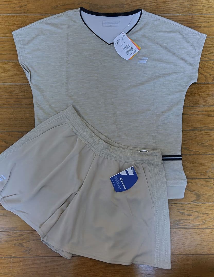 バボラ シャツ 、ショートパンツ セットアップ（XL） レディーステニスウェア