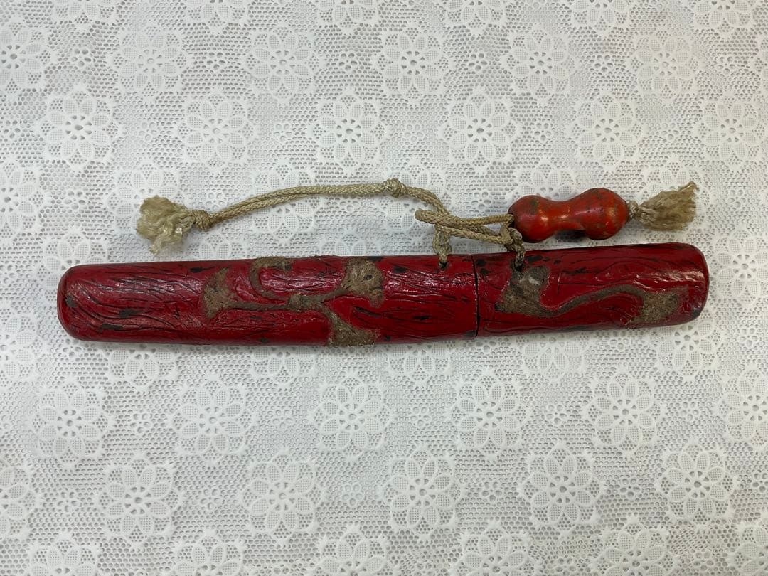 残欠刀　合法サイズ　ナイフ　伝統的な赤い木製ハンドルの刀