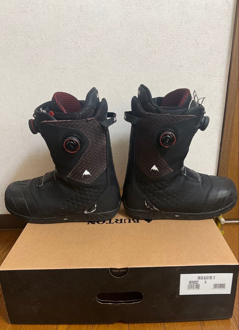 BURTON ION BOA バートンアイオンボアブラック/レッド スノボブーツ
