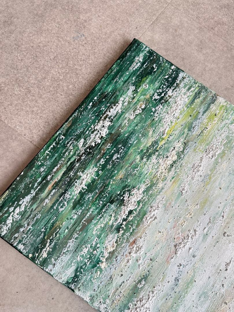 キグルミん様アクリル画テクスチャーアートno.106抽象画キャンバスアートパネル