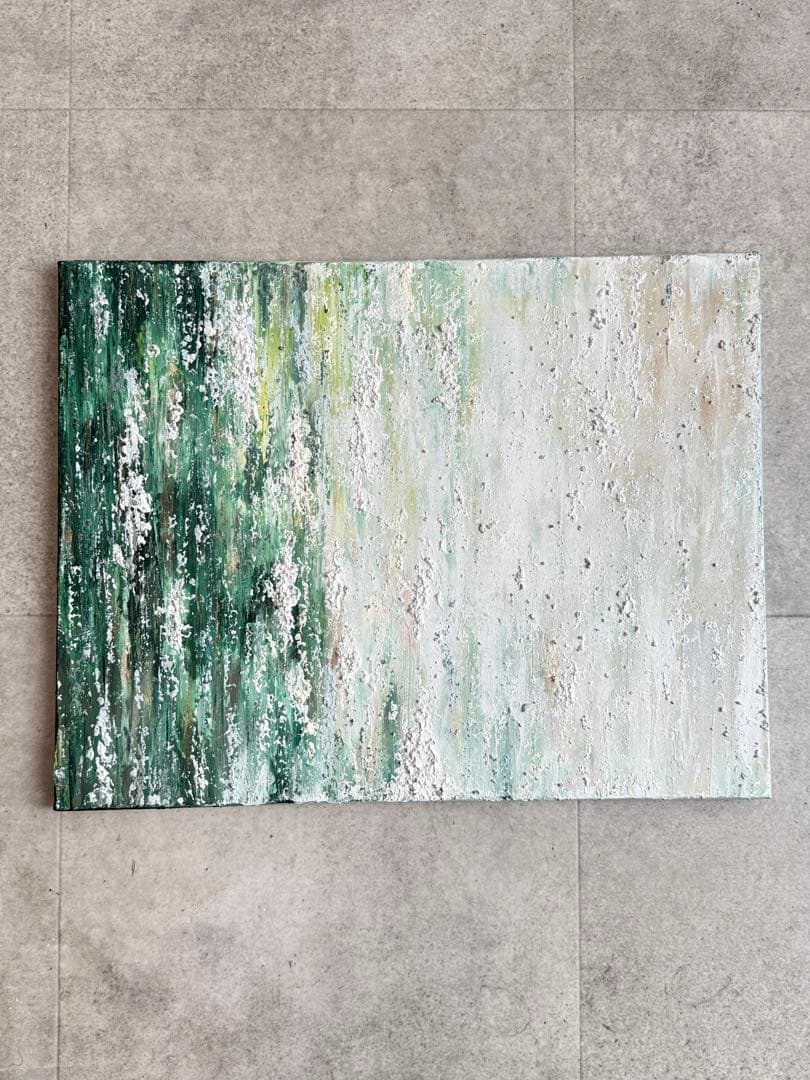 キグルミん様アクリル画テクスチャーアートno.106抽象画キャンバスアートパネル