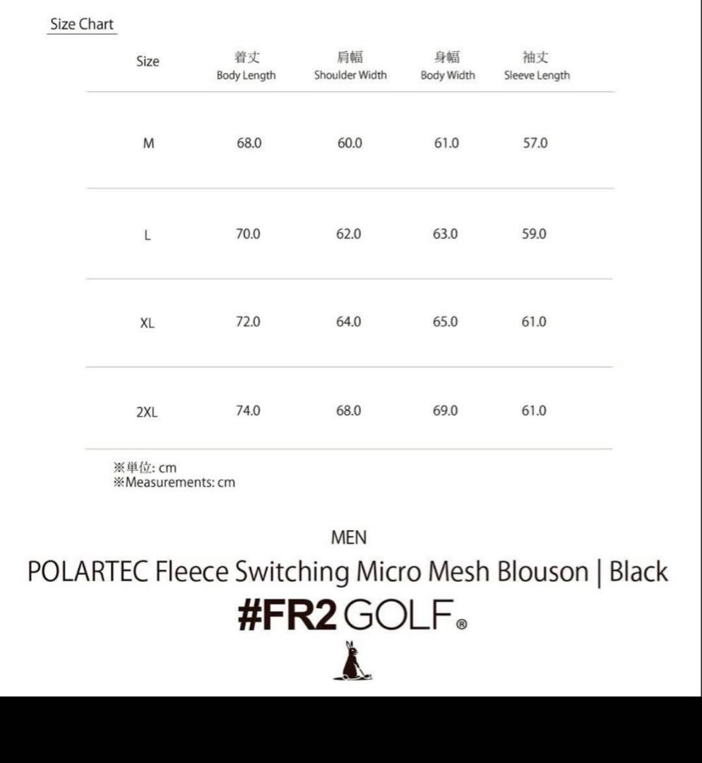 #FR2GOLF フリース ジャケット 新品未使用 M size 完売品