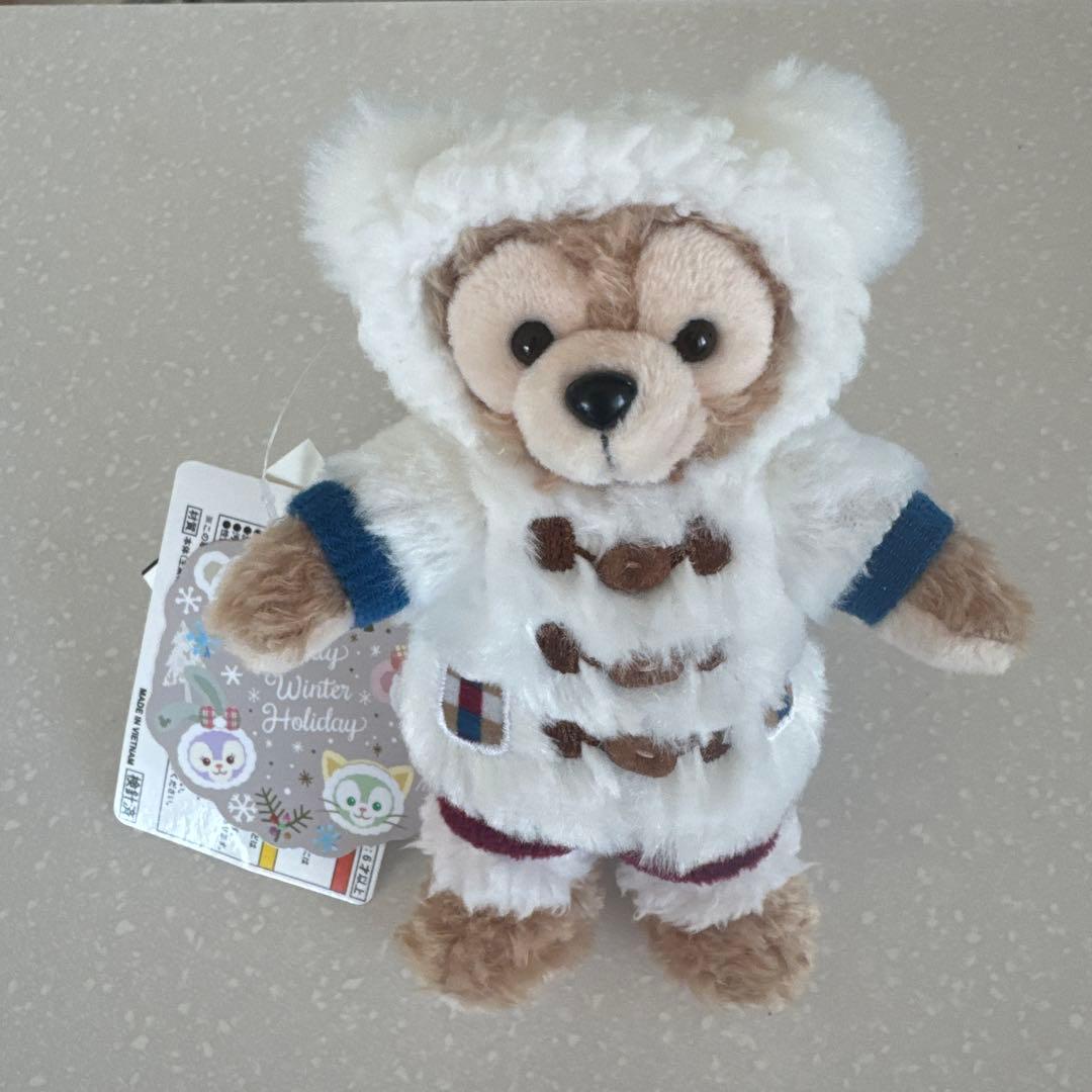 ダッフィー　ぬいぐるみバッチ　ウィンターホリデー2019