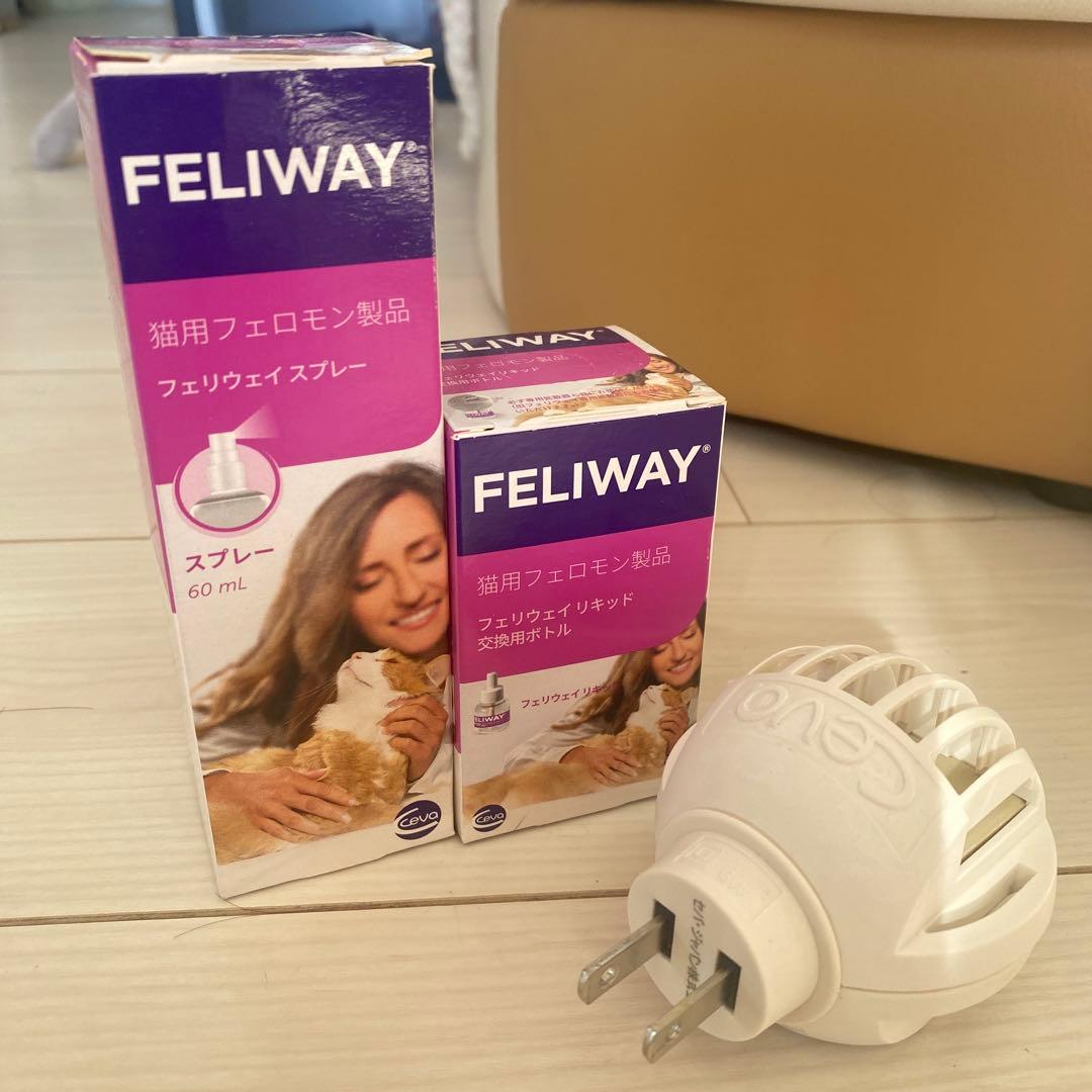 フェリウェイ 猫用 専用拡散器 リキッド 48mL スプレー　セット
