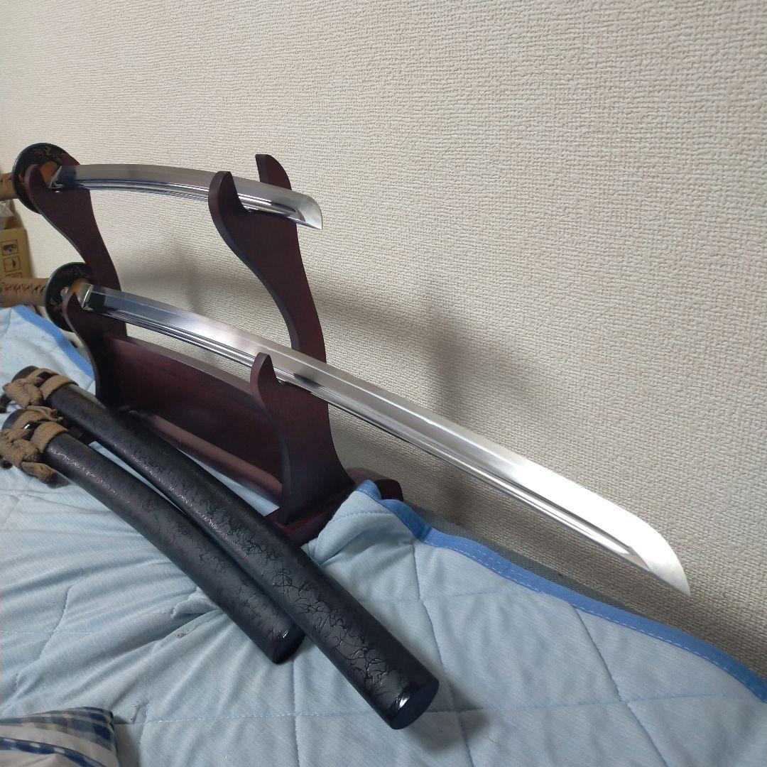 居合刀　模造刀　日本刀　刀剣　樋入り刀身　軽量　飾り鞘　鮫皮　脇差　太刀