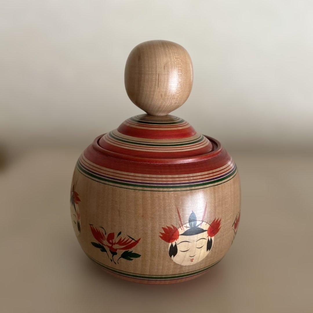 大沼秀顕工人 こけし【蓋付きえじこ】