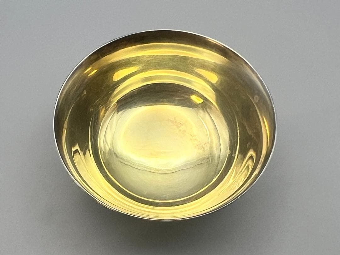 【海】山崎謹製　酒器セット　純銀製　徳利＆お猪口(ぐい呑)　総重量約284.5ｇ