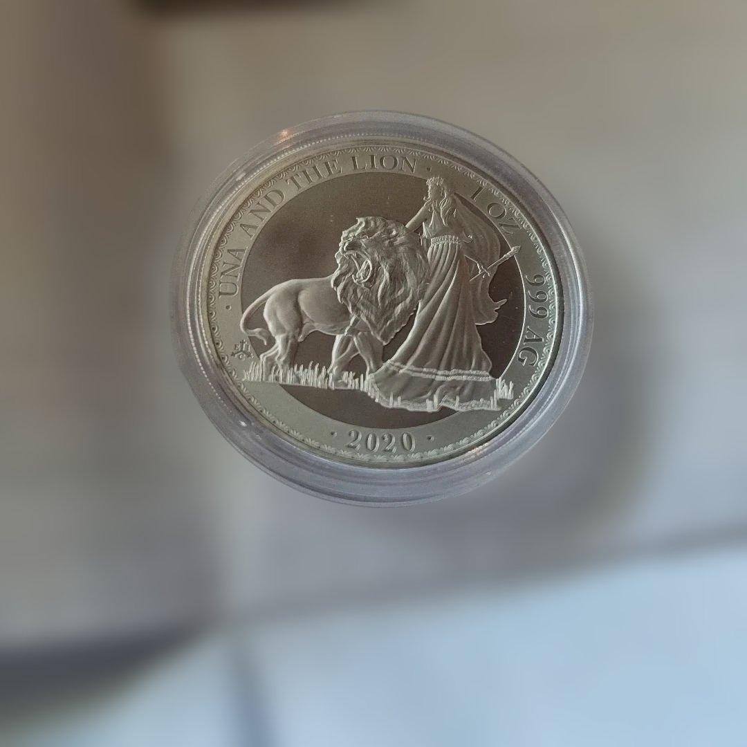 2020年 イギリス セントヘレナ ウナとライオン1ポンド銀貨