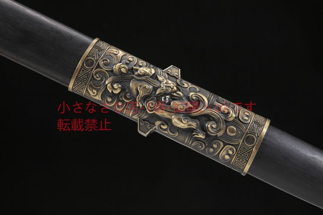 戦国剣二重溝上等烏木高マンガン鋼 古兵器 武具 刀装具 日本刀 模造刀 居合刀