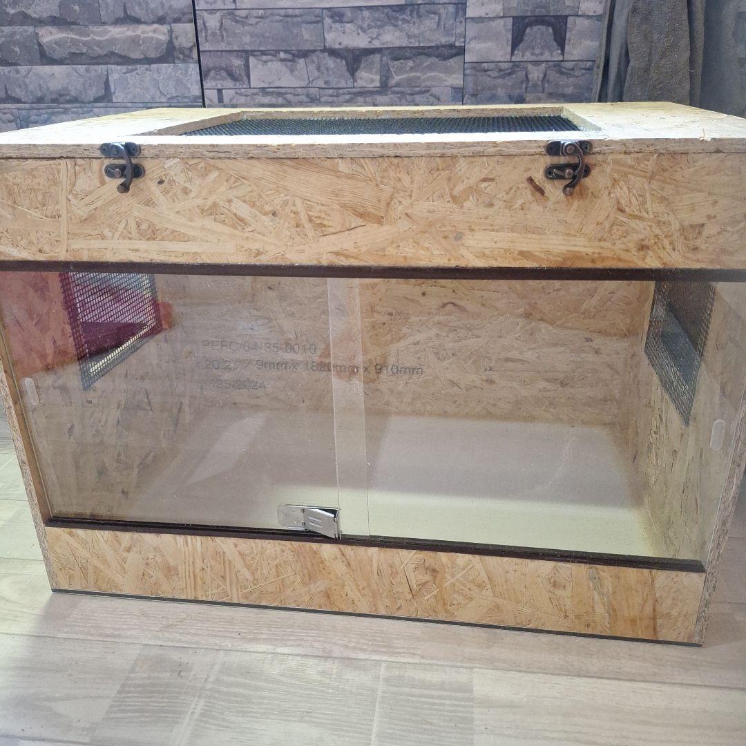 くるみ　コスパ重視！OSB木製大型ケージ(未使用)