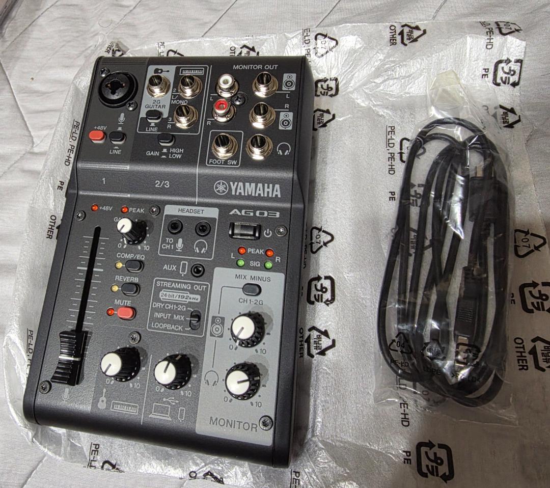 【美品】YAMAHA AG03mk2 オーディオインターフェイス