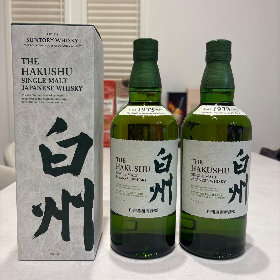 サントリー　白州 シングルモルトウイスキー 2本セット