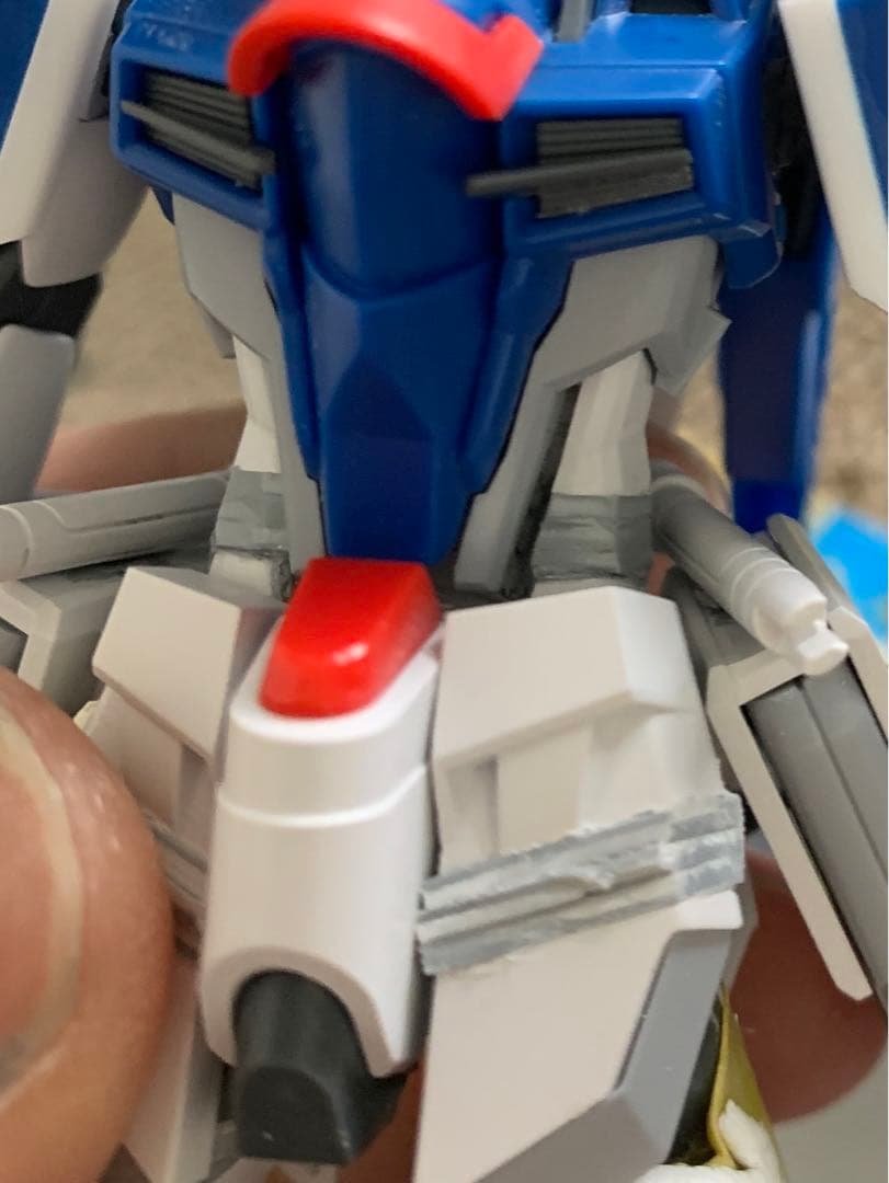 製作中HGライジングフリーダムガンダム　改修　ガンプラ