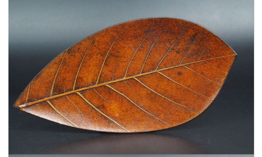 送料無料　漆細工　 菓子皿/葉皿5枚　珍品茶道具　検/花梨清民国屈輪彫堆黒剔犀書