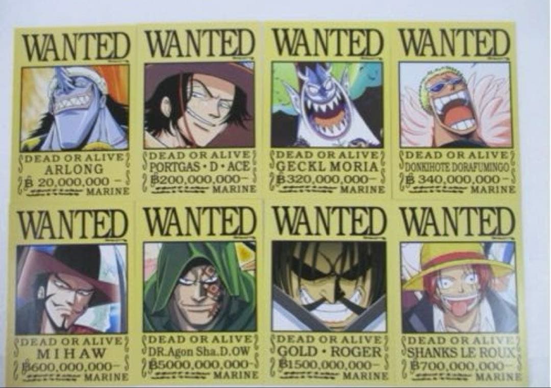 【希少】ワンピース アニメ10周年記念　手配書BOX ポストカード 48枚セット