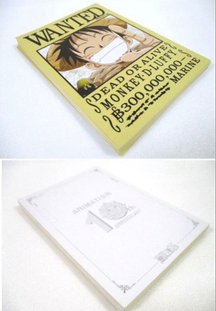 【希少】ワンピース アニメ10周年記念　手配書BOX ポストカード 48枚セット