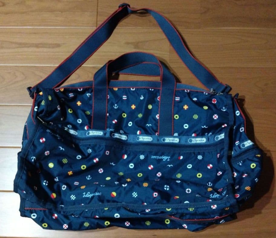 レスポートサック　2wayボストンバッグ　マリン　大容量　旅行