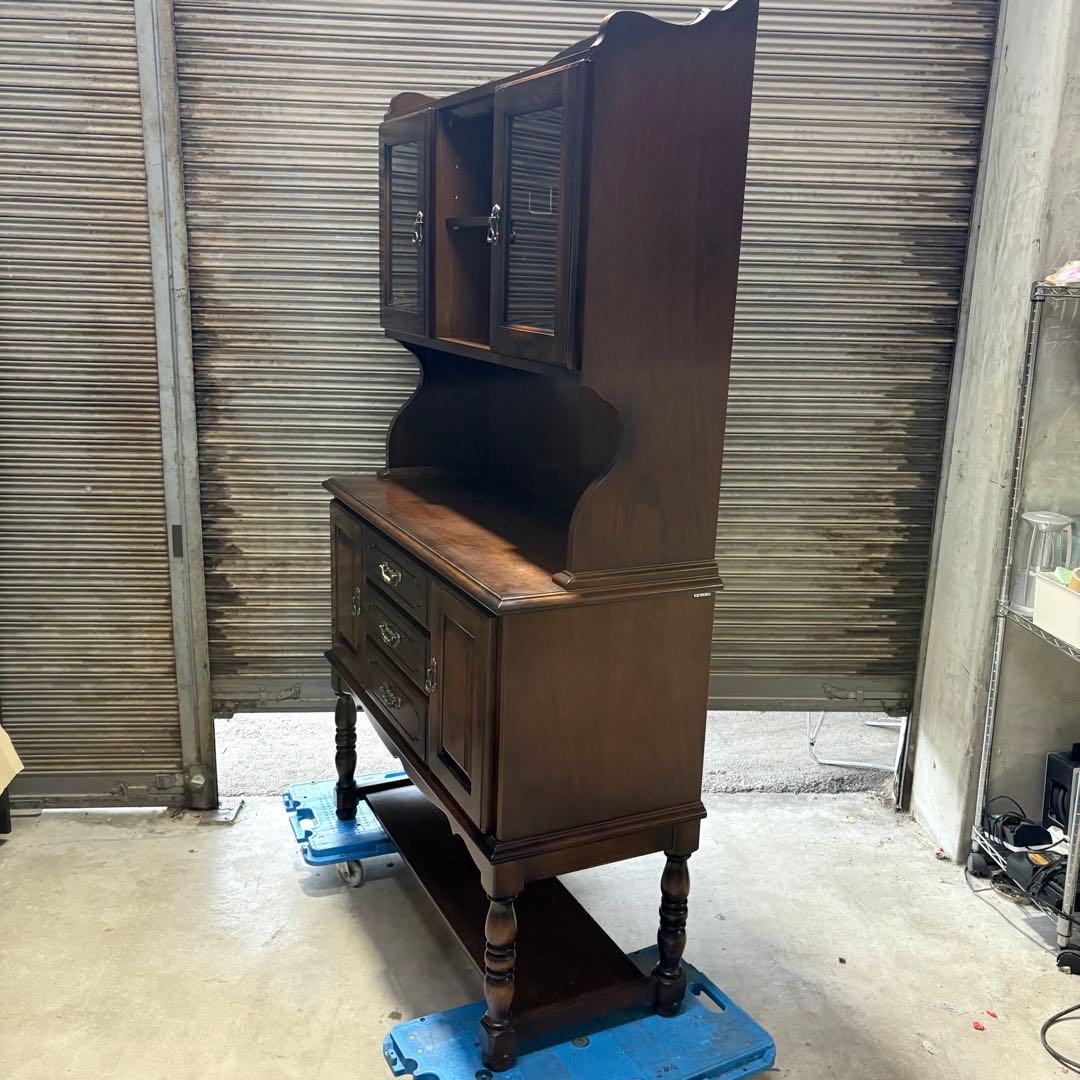 【福岡】【美品】カリモク karimoku 飾り棚 アンティーク ヴィンテージ
