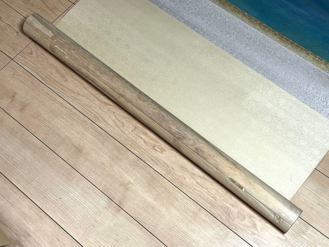 真作保証 掛軸 掛け軸 川村‎憲邦 日本画 書画 「鯉」 金鯉 肉筆