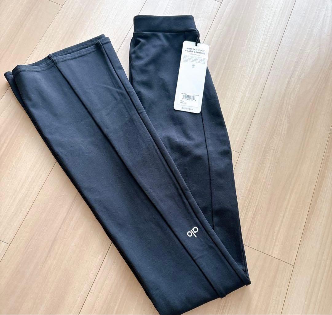 正規品新品タグ付aloyogaハイウエストフレアレギンス XXS pilates