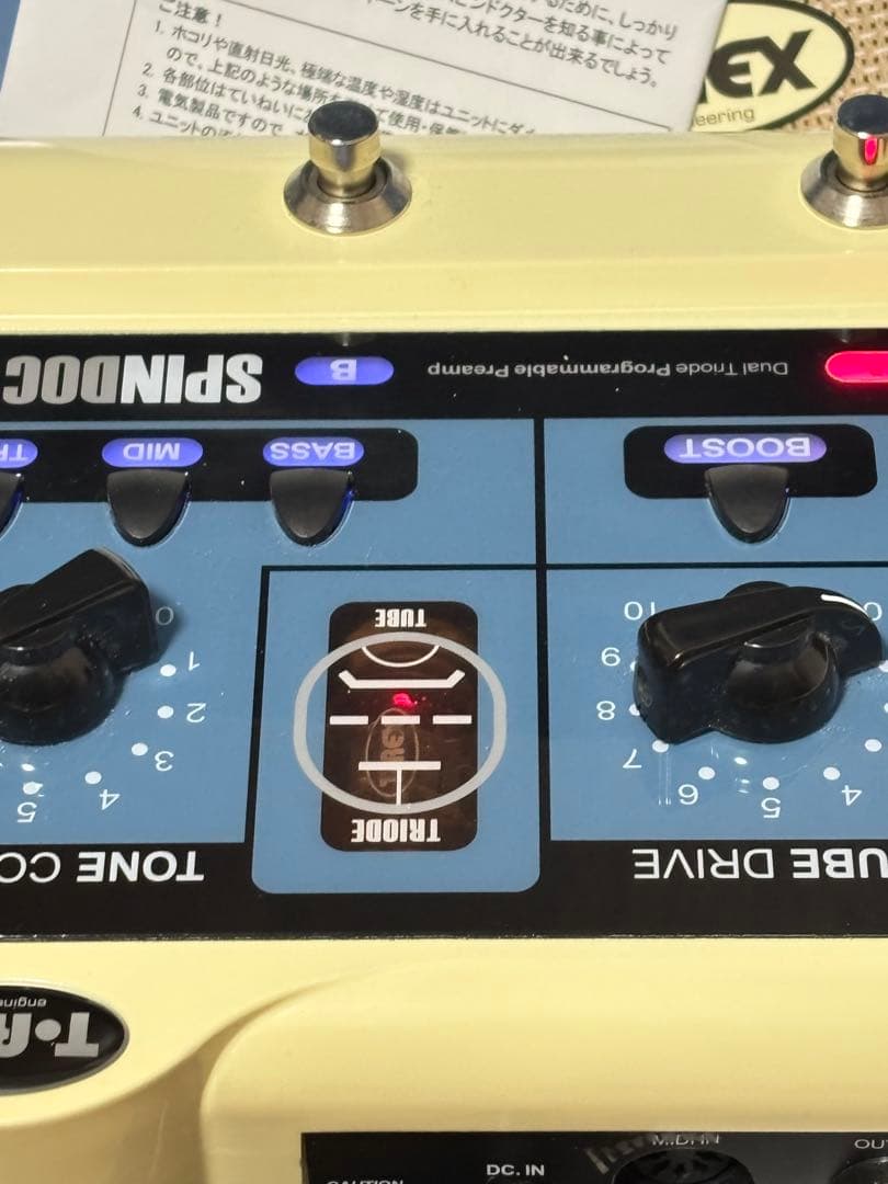 T-REX SPINDOCTOR／T-レックス エフェクター／プリアンプ 真空管