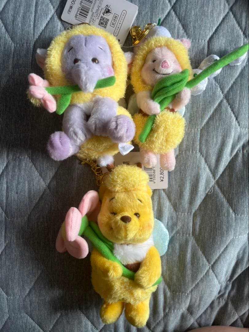 フラワーガーデン プーさん キーチェーンセット