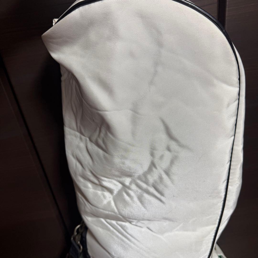 le coq sportif キャディバッグ ゴルフバッグ ホワイト/グリーン