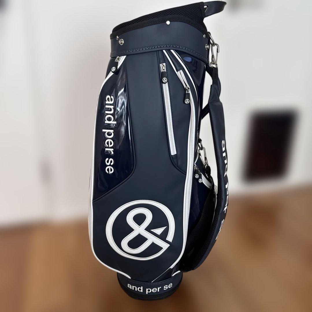 and per se ゴルフバッグ ネイビー