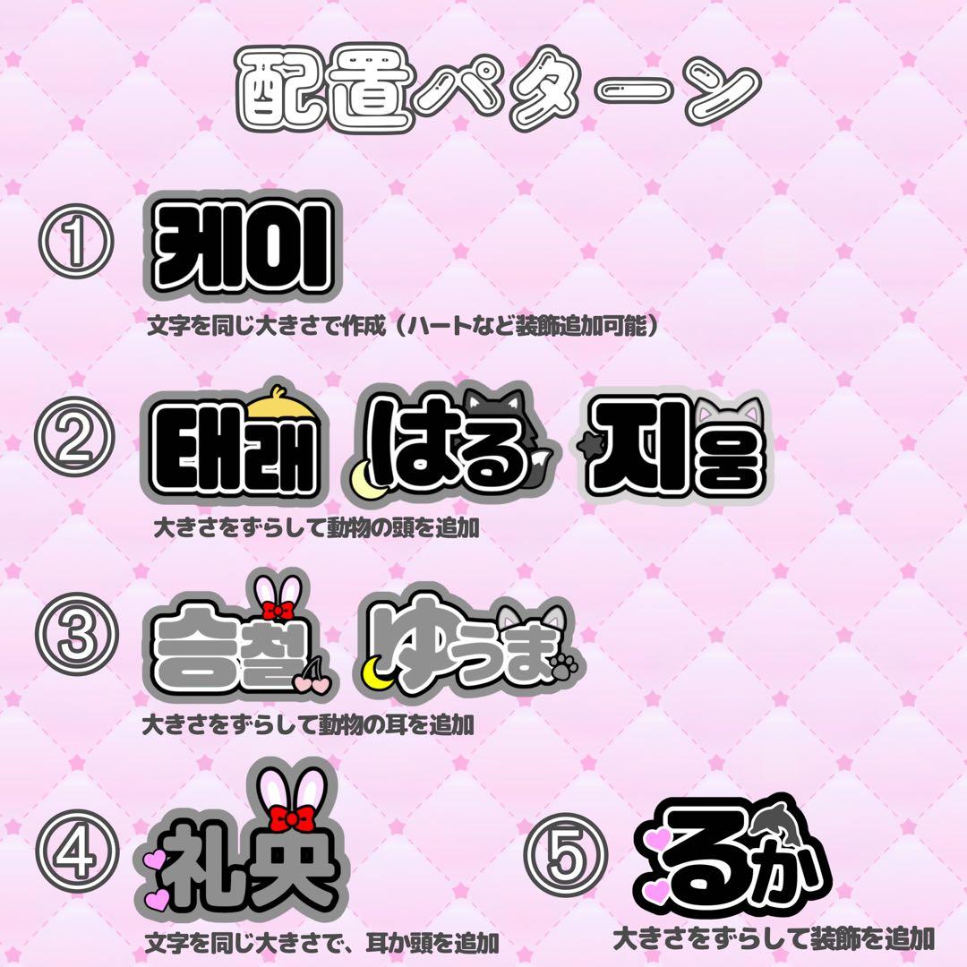 ネームボードオーダー　連結うちわ文字　パネル　反射シート　ホログラム　グリッター