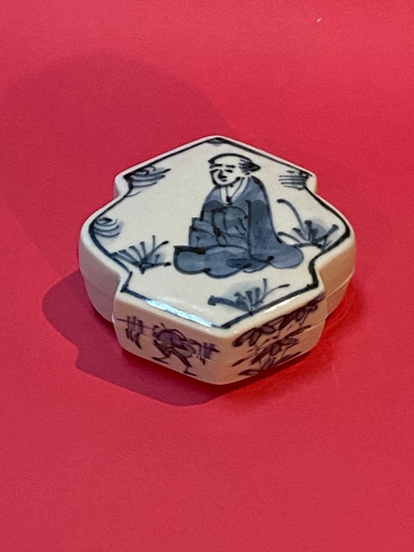 松皮菱香合　高野昭阿弥造　共箱