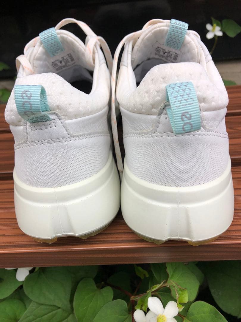 334番 超美品ECCO biom ゴルフシューズ38 24.0cmスパイクレス