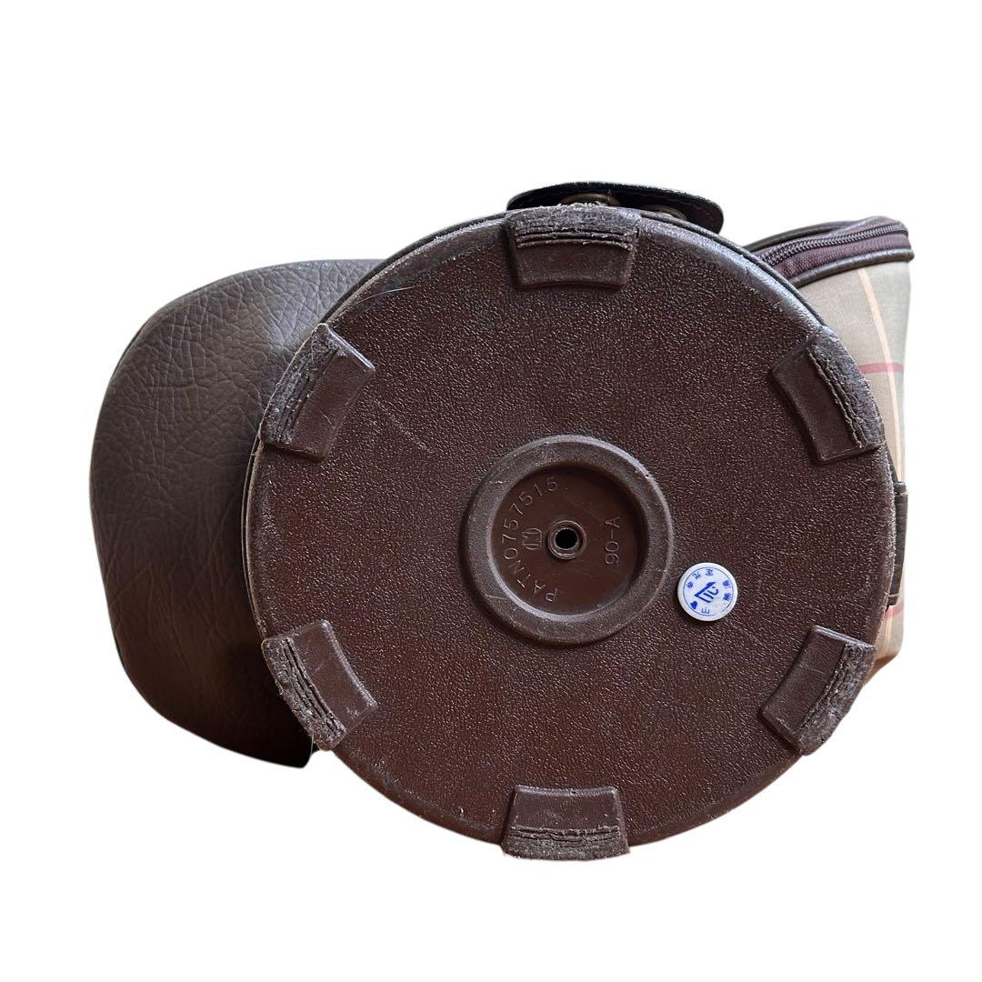 BURBERRY　バーバリー　キャディバッグ　ゴルフバッグ　チェック柄　レザー