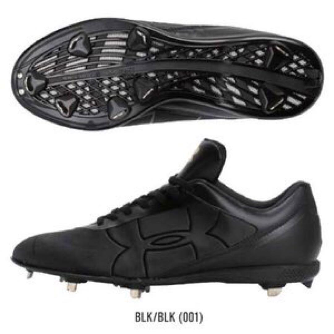40%オフ アンダーアーマー スパイク ブラック 27cm ローカット 高校野球