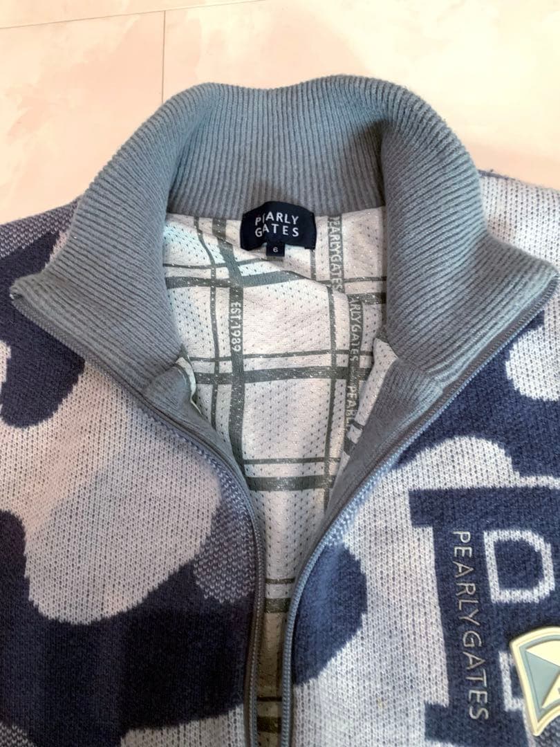 美品　正規品　パーリーゲイツ　カモ　ニット　フルジップ　ブルゾン　アウター　6