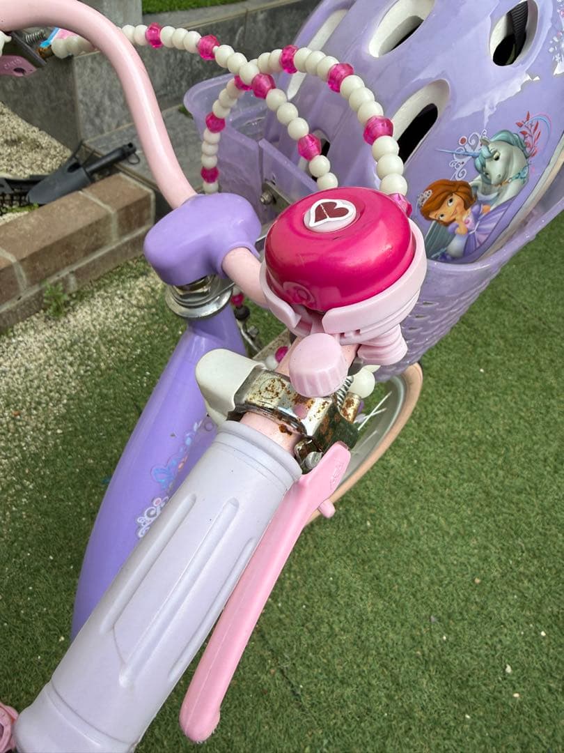 プリンセス　ソフィア　18インチ　自転車　子供　女の子　補助輪付き