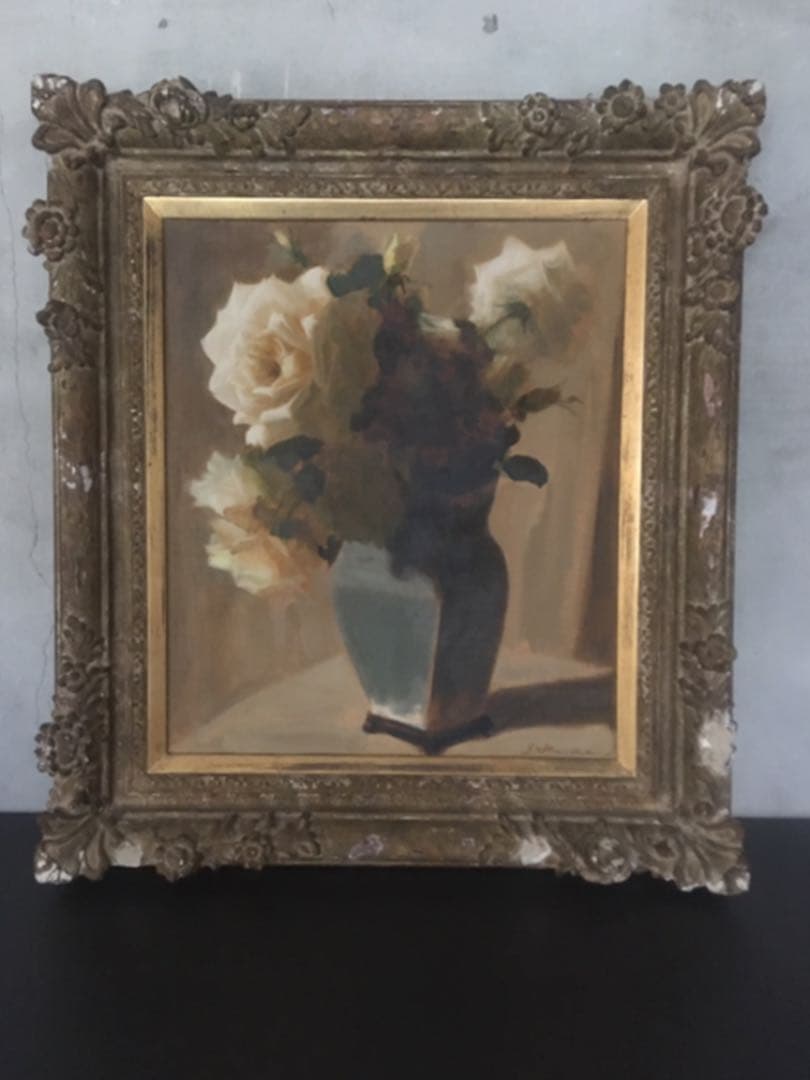 [原画] F10号 油絵 額付き 絵画