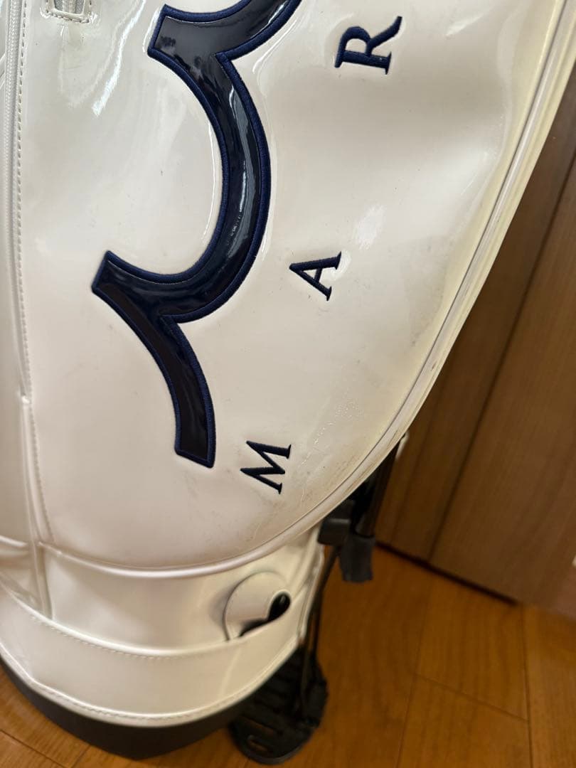 MUTA MARINE キャディバッグ ホワイト/ブルー