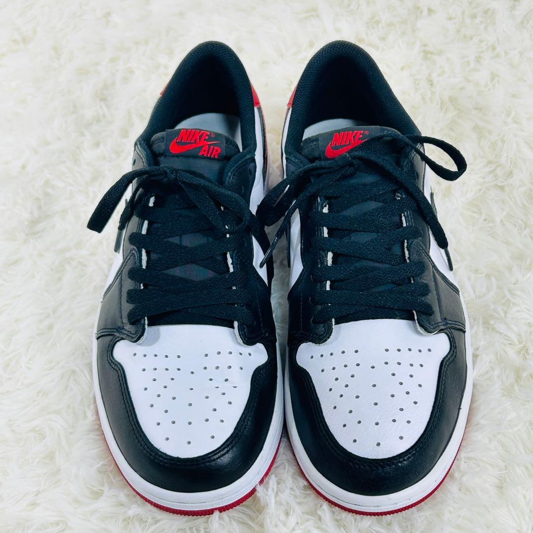 【極美品】名品　NIKE AIR JORDAN 1 LOW OG つま黒