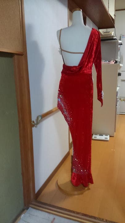 社交ダンス　ベルベットラテンドレス