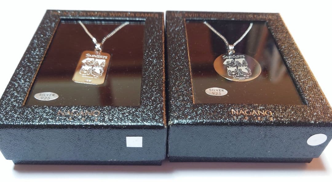長野オリンピック　1998 グッズ　シルバー925ネックレス 2個セット