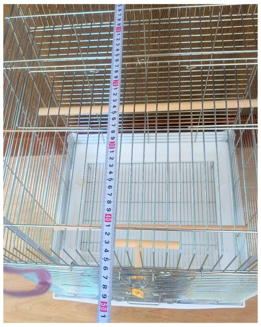 最終値下げ鳥かご HOEI 465オカメ ホワイト オウム 銀メッキ 白 ケージ