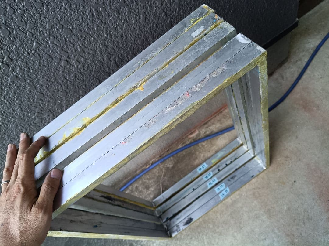 シルクスクリーン　アルミフレーム　12枚セット