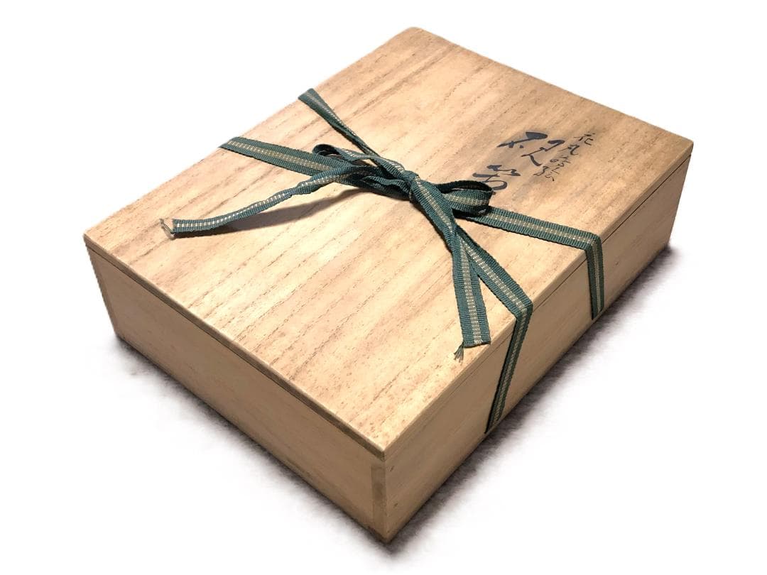 【 花丸蒔絵硯箱 蔵出未使用品 】　平安揚光堂造之　共箱付　昭和前期