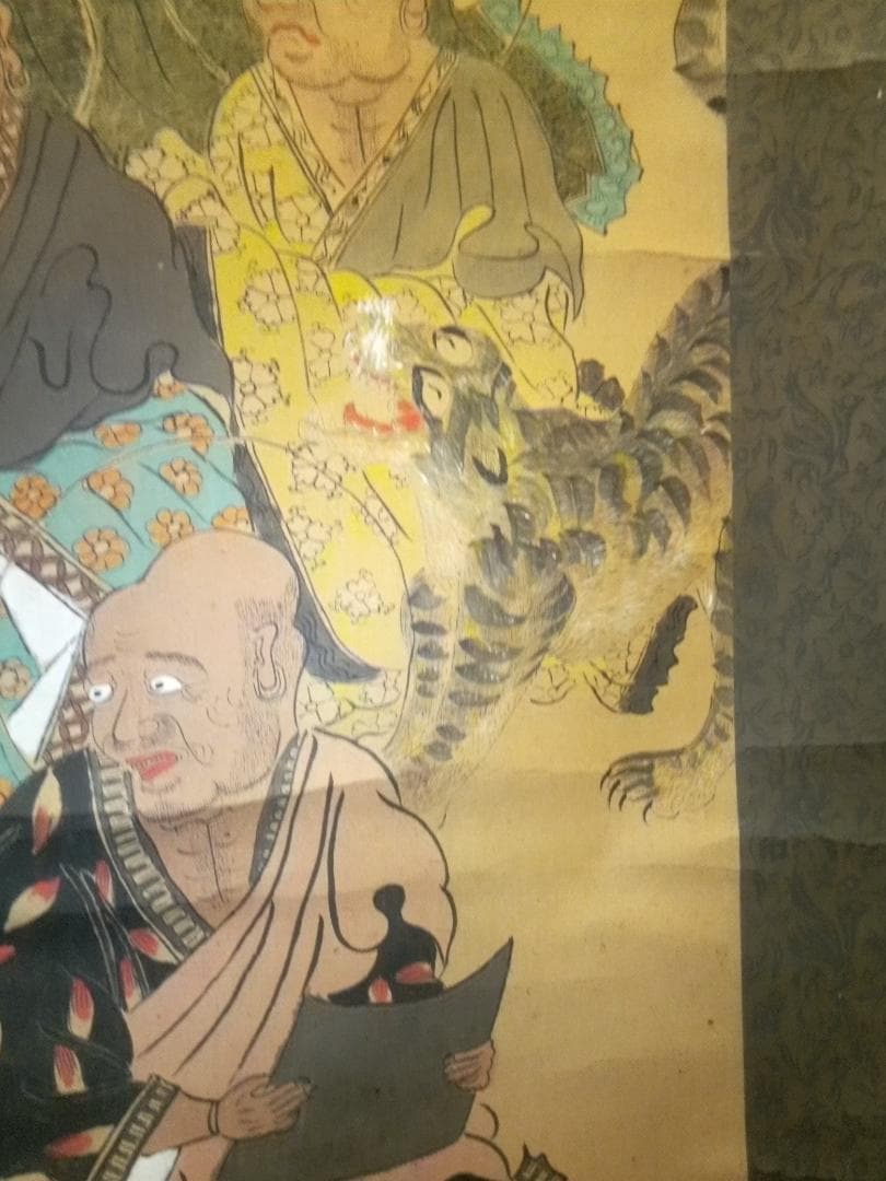 本物李朝時代の十六羅漢図(大作）