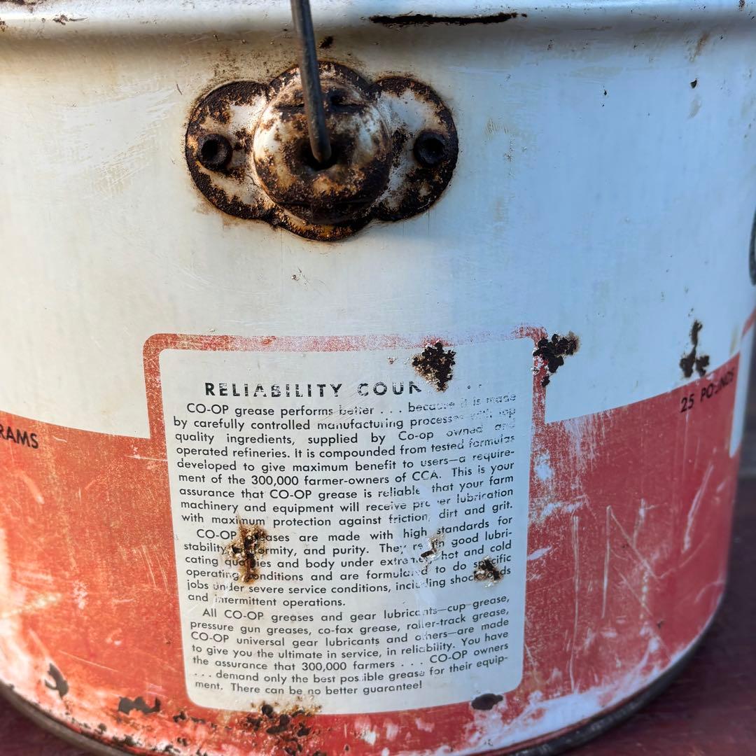 USA VINTAGE CO-OP GREASEオイル缶 1950s