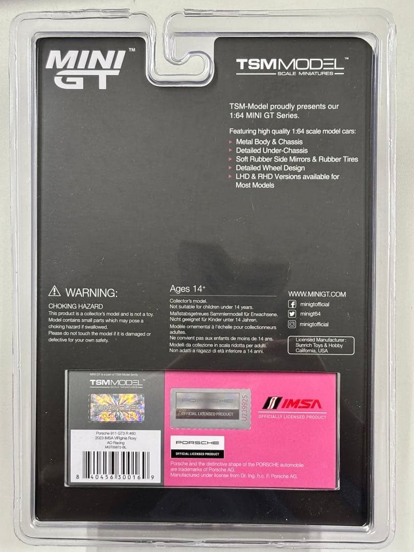 【残少】(1点) MINI GT 1/64 ポルシェ #80 ROXY
