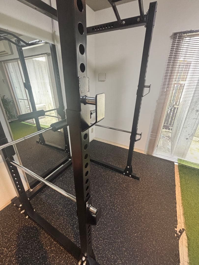 【アーモンド】パワーラック　オリンピックバー付