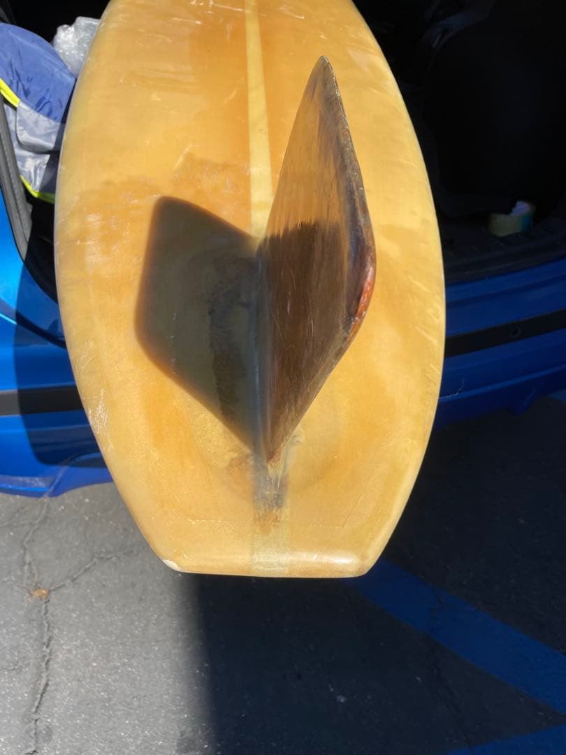 激レア◇60'sビンテージ◇HOBIEホビー ロングボード◇9'8 ウッドフィン