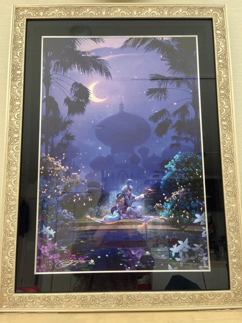 大幅値下げ！！！アラジン版画　世界限定1/195マーチンエアー直筆サイン入